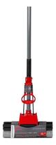 Mop Powermaid Esponja PVA Vermelho E Cinza Cabo Telescópico Limpeza Versátil