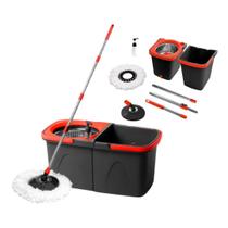 Mop Premium Completo Giratório Duo 13 Litros Cabo Extensível Para Escritório Limpeza