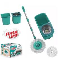MOP PRO Flash Limp Esfregão Giratorio Centrifuga Spin 360 Balde Inox MOP7824