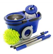 Mop Profissional Original 3 Tipo De Refil + Rodo Limpa Vidro