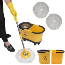 Mop Profissional Original Giratório 360 com Separador de Água Limpa/Suja 10 Litros e Refil Carrinho Mop Profissional Original Giratório 360 com Separador de Água Limpa/Suja 10 Litros e Refil Carrinho