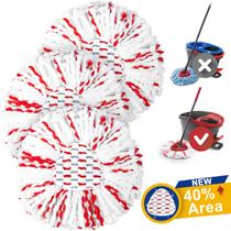 Mop Refill Ucoolbe for O Cedar EasyWring Spin Mop, pacote com 3 Mop Refill Ucoolbe for O Cedar EasyWring Spin Mop, pacote com 3