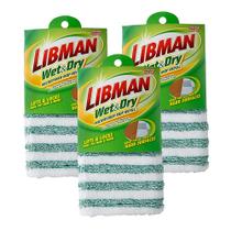 Mop refills Libman Wet & Dry Microfiber para pisos de madeira Mop refills Libman Wet & Dry Microfiber para pisos de madeira