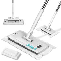 Mop Reto MASTERTOP 2 em 1 Sem Uso das Mãos com Cabo de 120 cm Mop Reto MASTERTOP 2 em 1 Sem Uso das Mãos com Cabo de 120 cm