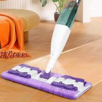 Mop Rodo Esfregão Com Spray Borrifar Reservatório Pano Micro Fibra