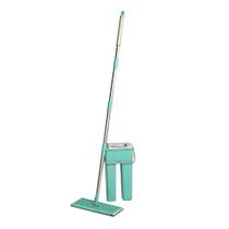 Mop Rodo Flat E Balde Lava E Seca Profissional Com 1 Refil Verde