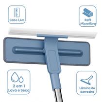 MOP Rodo Magico Limpa Vidros Extensivel C/ Refil Elo Comercial Cabo Telescópico 1,4m MOP Rodo Magico Limpa Vidros Extensivel C/ Refil Elo Comercial Cabo Telescópico 1,4m