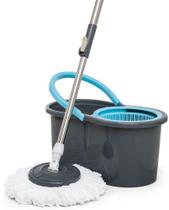 Mop Rotatório Esfregão Giratório Slim Balde 13L Esfrega Limpa Piso Chão Limpeza Não Risca - Nobre Mop Rotatório Esfregão Giratório Slim Balde 13L Esfrega Limpa Piso Chão Limpeza Não Risca - Nobre
