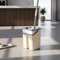 MOP Slim Rodo Flat Multiuso 1 Pano Microfibra Com Balde Lava Seca Limpeza Cozinha Sala Casa em Geral Adeus Poeira Sujeira MOP Slim Rodo Flat Multiuso 1 Pano Microfibra Com Balde Lava Seca Limpeza Cozinha Sala Casa em Geral Adeus Poeira Sujeira