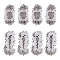 Mop Slippers WellMall para Woman Man House Kitchen (cinza) Mop Slippers WellMall para Woman Man House Kitchen (cinza)