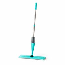 Mop Spray 3 em 1 com Reservatório 400ml Esfregão Mágico de Microfibra Lava Enxágua e Seca Cabeça Giratória 360 Limpeza