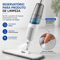 Mop Spray 3 em 1 com Reservatório e Refil Microfibra Limpa, Borrifa e Seca Pisos, Porcelanato, Lam Mop Spray 3 em 1 com Reservatório e Refil Microfibra Limpa, Borrifa e Seca Pisos, Porcelanato, Lam