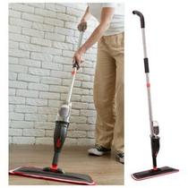 Mop Spray com Reservatório de Água Vassoura Esfregão Rodo Mágico Cabo em Inox Powermaid