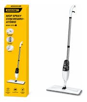 Mop spray com reservatório e pano de microfibra com cabeça giratória branco Mop spray com reservatório e pano de microfibra com cabeça giratória branco