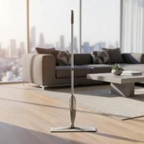 Mop Spray Inox Com Pano Microfibra 121cm Giratório 360 Mop Spray Inox Com Pano Microfibra 121cm Giratório 360