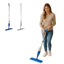 Mop Spray Magico Premium Com Reservatorio 300ml Rodo De Limpeza Microfibra Refil cabeça giratória