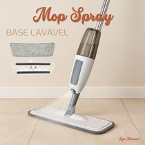 Mop Spray Multiuso Limpeza Rápida Poeira Pelos com Reservatório Borrifa Limpa e Seca Base Lavável