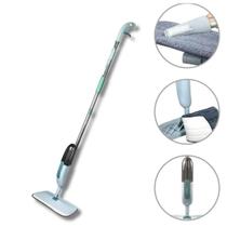 Mop Spray Multiuso Rodo Magico Com Refil Microfibra Aço Inox
