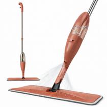 Mop Spray Rodo Esfregão com Reservatório 400ml Microfibra Lavável Cabeça Giratória 360 Limpeza Seca e Úmida para Cozinha e Piso Laminado