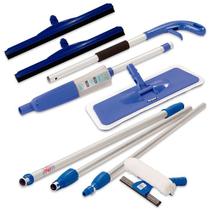 Mop Spray, Rodo Extensor Limpa Vidros, 2 Rodos Borracha Dupla 45 cm