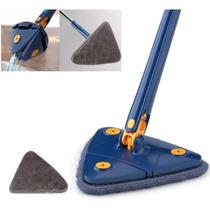 Mop Triangular Giratório Com 2 Refil Azul 360 Limpeza