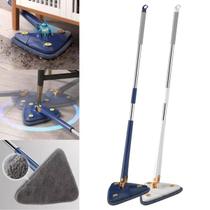 Mop Triangular Giratório com 2 Refil Limpeza 360 Azul