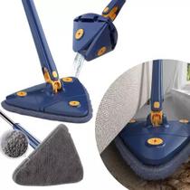 Mop Triangular Limpeza Esfregão Giratório Ajustável 1 Refil