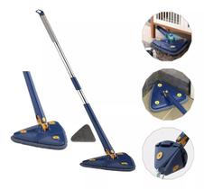 Mop Triangular Limpeza Esfregão Giratório Ajustável