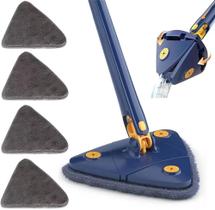 Mop Triangular Multiuso 360 Giratório: Limpeza de Paredes e Tetos com Facilidade