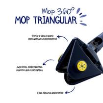 Mop Triangular Rodo Mágico Giratório Com Refil Esfregão Top Vassoura mágica 360º