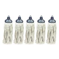 Mopinho Esfregão De Algodão Refil Nobre Kit 5 Mopinho Esfregão De Algodão Refil Nobre Kit 5