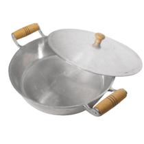 Moquequeira 42cm 9L Alumínio Batido Fundido Grosso com Tampa