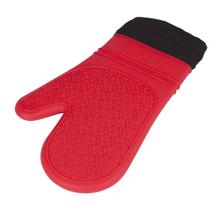 Mor Luva Térmica De Silicone Manga Longa Com Forro Vermelha