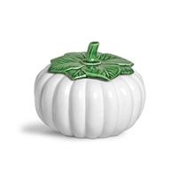 Moranga de Cerâmica c/Tampa Grande Branca 23,5 x 18,5cm