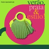 Moranguinho - Bolsa feita em crochê utilizando fio de malha
