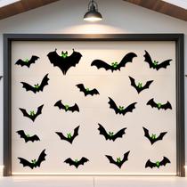Morcegos magnéticos para decorações de Halloween para porta de garagem (24 unidades)