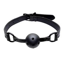 Mordaça Couro Com Bola Sexy Import