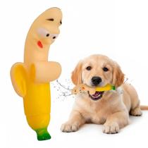 Mordedor Banana Vinil com Apito para Cachorros Bom Amigo