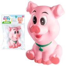 Mordedor Bebê 3 Meses Porquinho Brinquedo Sensorial 100% Vinil Macio Animais Bichinhos Rosa Mordedor Bebê 3 Meses Porquinho Brinquedo Sensorial 100% Vinil Macio Animais Bichinhos Rosa
