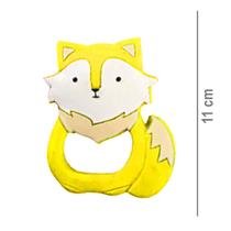 Mordedor Bebe Achatado Raposinha Latex Macio Latoy Certificado inmetro