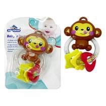 Mordedor Bebê Baby Macaco Massageador Gengiva Antiestresse Resfriável Menino Menina - Adijomar Brinquedos