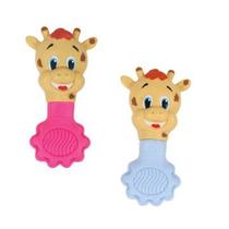 Mordedor bebê leão girafa silicone macio vilatoy +2MESES