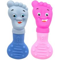 Mordedor Bebê Macio Massageador Gengiva Bebe Banho Pezinho Infantil Dentição Seguro Sem BPA Ftalato Atóxico Lavável