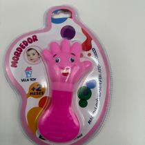 Mordedor Bebê Mãozinha Mão Silicone Macio Vila Toy Menino Menina Anti-Stress Gengiva Cor:ROSA Mordedor Bebê Mãozinha Mão Silicone Macio Vila Toy Menino Menina Anti-Stress Gengiva Cor:ROSA