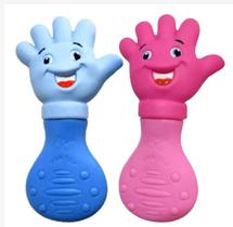 Mordedor bebe maozinha mão silicone macio vila toy menino menina