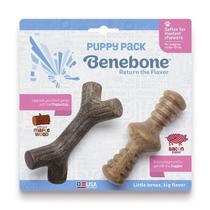 Mordedor Benebone Puppy 2 Pack: MapleStick Wood + Zagler Bacon