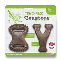 Mordedor Benebone Tiny 2-PACK Whishbone e Dental Sabor Bacon