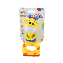 Mordedor bichinho para bebe com chocalho girafinha - Pais & Filhos