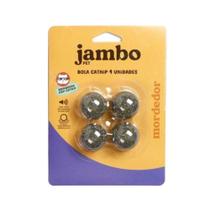 Mordedor Bola Catnip Jambo Pet Refil c/ 4 Unidades