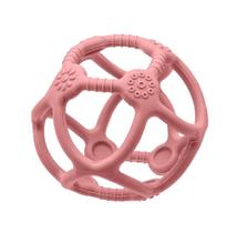 Mordedor Bola Em Silicone Rosa Flexivel Supermacio Com Texturas 15637 - Buba